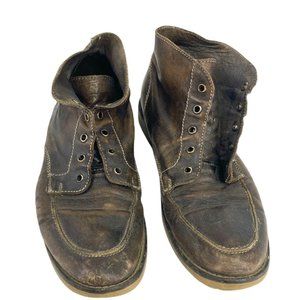 BED STU Ankle Boots Distressed Leather Cap Toe Combat Boots Bedstu Men Size 10